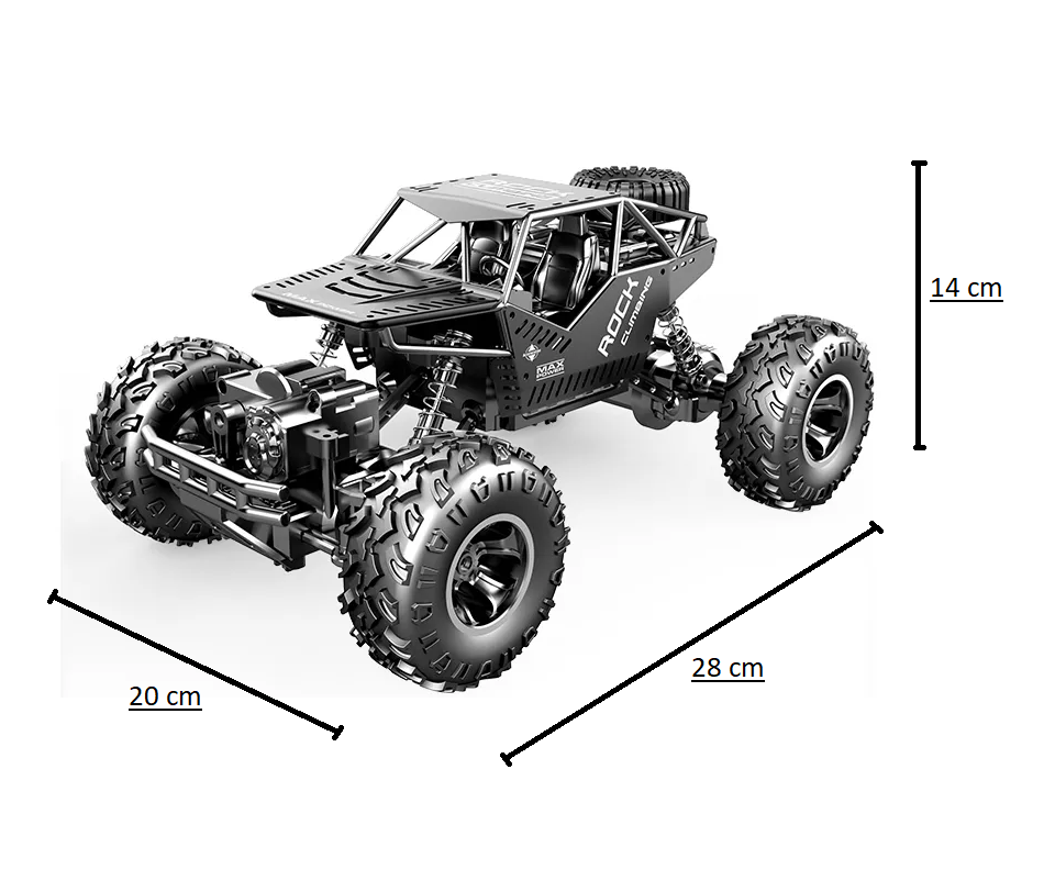 Foto 6 pulgar | Juguete Coche A Control Remoto 4x4 Negro