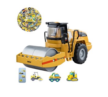 Foto 1 | Coche De Ingeniería De Aleación Para Niños Con 50 Pegatinas Amarillo