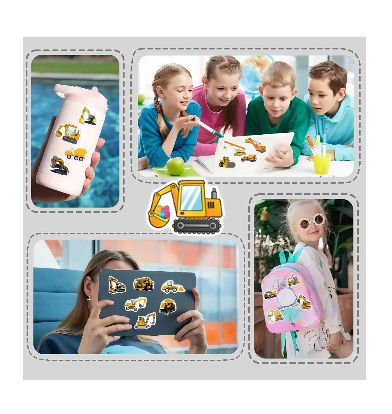 Foto 3 pulgar | Remolque De Plataforma Para Niños De Aleación Con Luces Amarillo