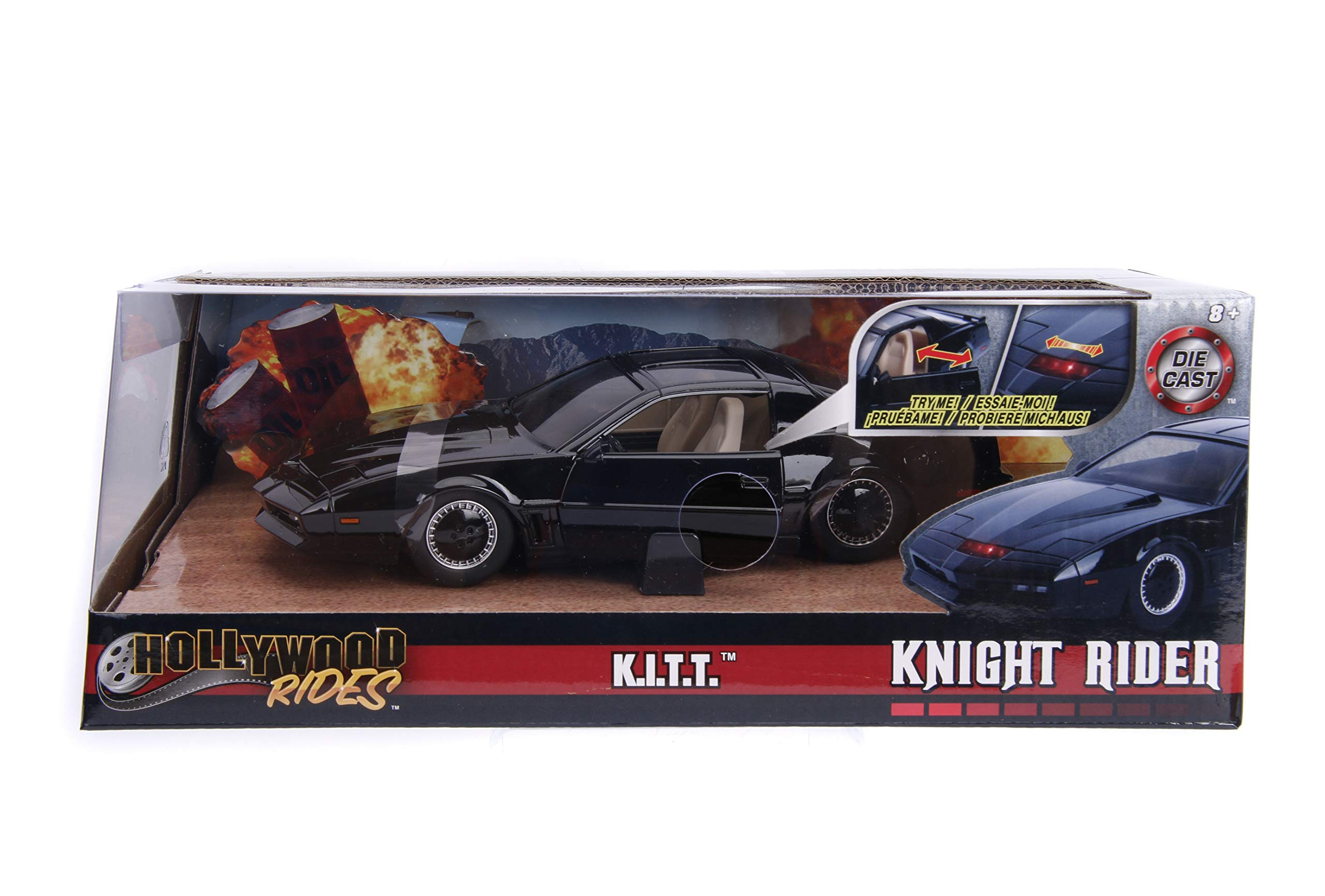 Foto 6 | Coche Fundido A Presión Jada Toys Knight Rider K.i.t.t. 1982 Pontiac - Venta Internacional.
