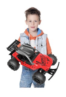 Foto 5 | Vehículo De Juguete Carro A Control Remoto Rojo/negro