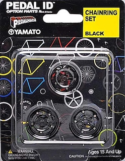 Foto 1 | Juego De Identificación Para Pedales De Bicicleta A Escala 1:9 Con 3 Anillos De Cadena Negros - Venta Internacional.