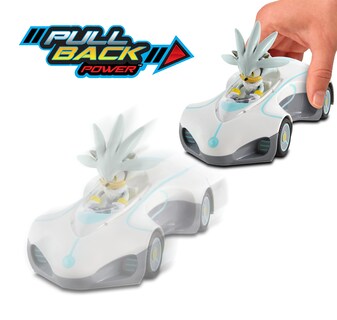 Foto 2 | Pull Back Racer Nkok Team Sonic Silver Sonic Sin Baterías - Venta Internacional.
