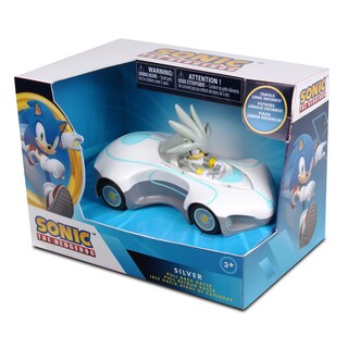 Foto 4 | Pull Back Racer Nkok Team Sonic Silver Sonic Sin Baterías - Venta Internacional.