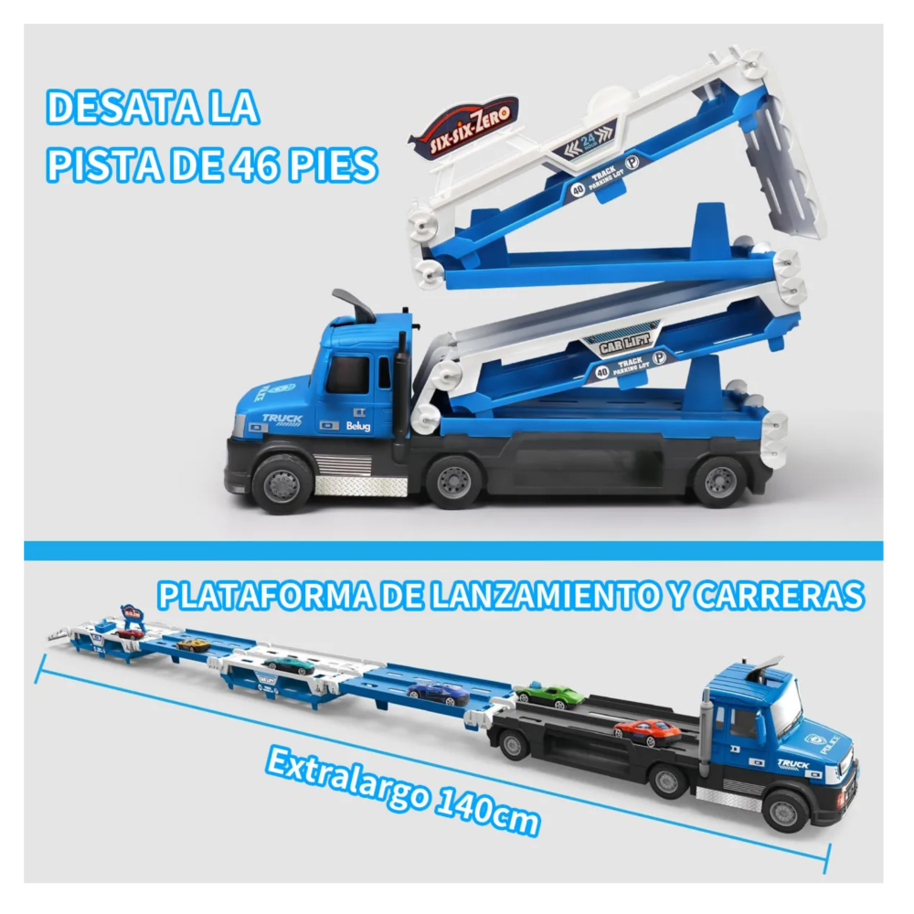 Foto 5 pulgar | Kit Camión 13pz Belug  Azul Multicolor
