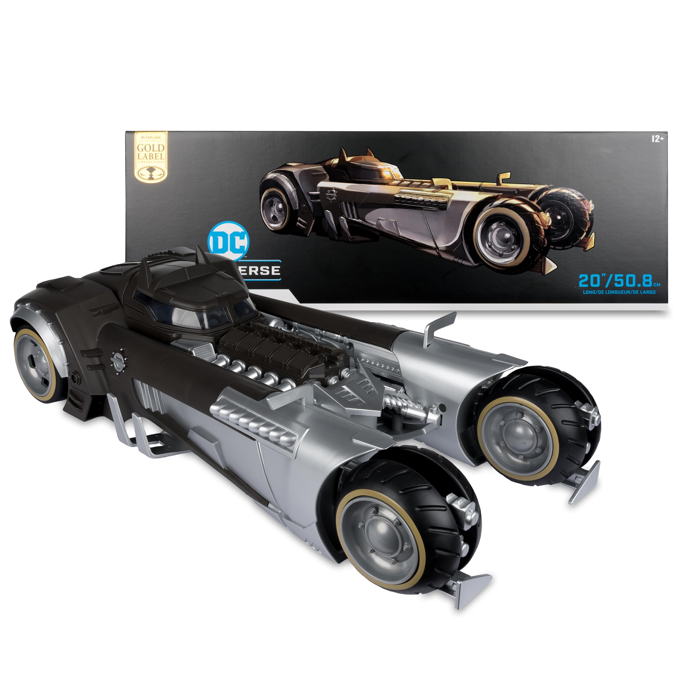 Foto 4 pulgar | Vehículo De Juguete Mcfarlane Dc Multiverse Batmobile Batman White Knight - Venta Internacional.