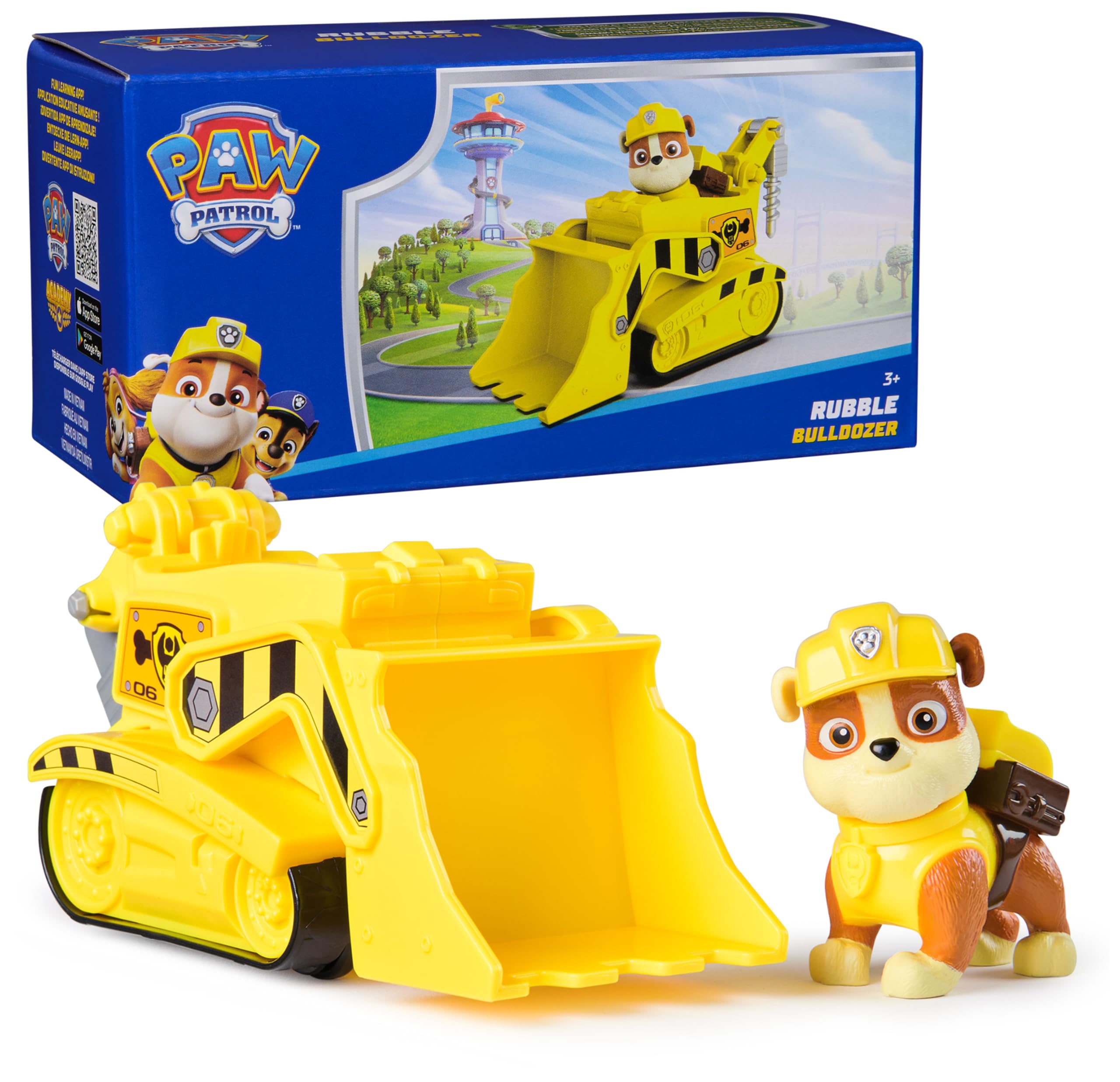 Foto 2 pulgar | Toy Truck Paw Patrol Rubble's Bulldozer Con Figura Coleccionable - Venta Internacional.