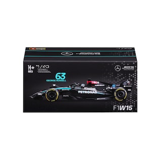Foto 4 | Vehículo De Fórmula Fundido A Presión Bburago 1:43 2024 Race Mercedes W15 - Venta Internacional.