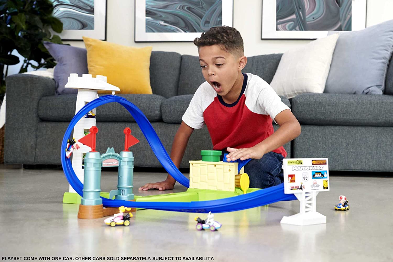 Foto 4 pulgar | Pista Mario Kart Hot Wheels Circuito Slam Mattel