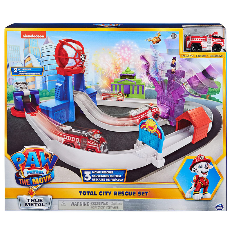 Foto 2 pulgar | Pista Rescate en la Ciudad Paw Patrol Spin Master True Metal