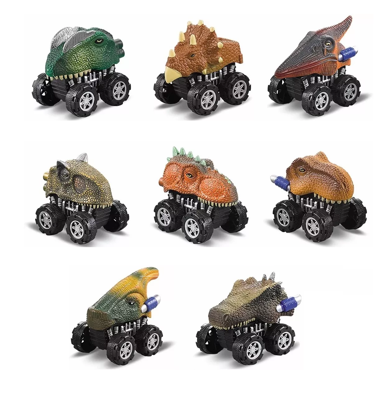 Autos de Juguete Belug Dinosaurios 8 Piezas