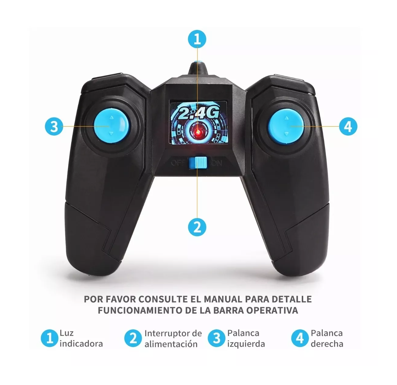 Foto 6 pulgar | Coche de Control Remoto de Acrobacia 360° Doble Lado Belug Negro