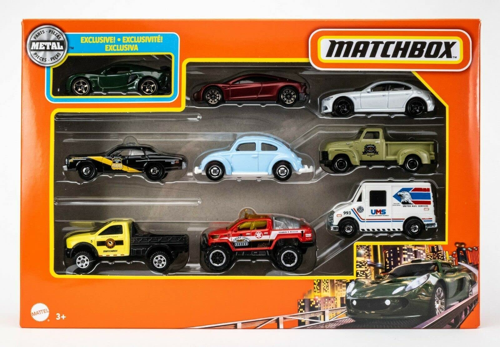 Venta Internacional-Carritos Toy Matchbox 9 Piezas | Coppel.com