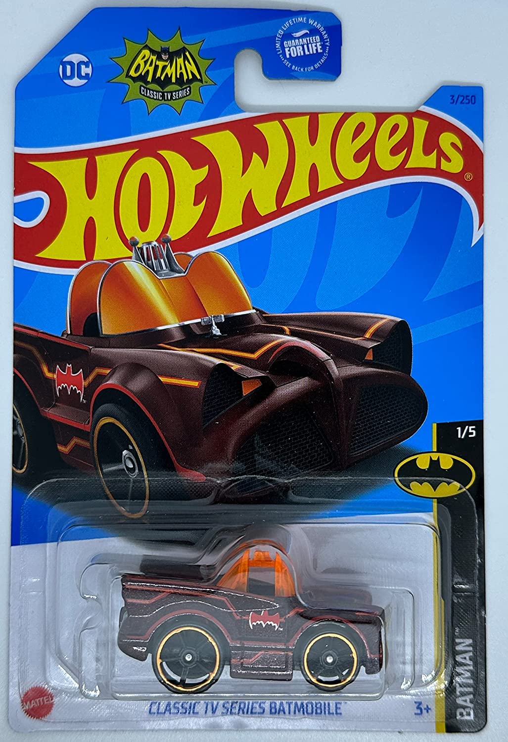 Foto 2 pulgar | Batimóvil Clásico De La Serie De Televisión Toy Car Hot Wheels A Escala 1:64 - Venta Internacional.