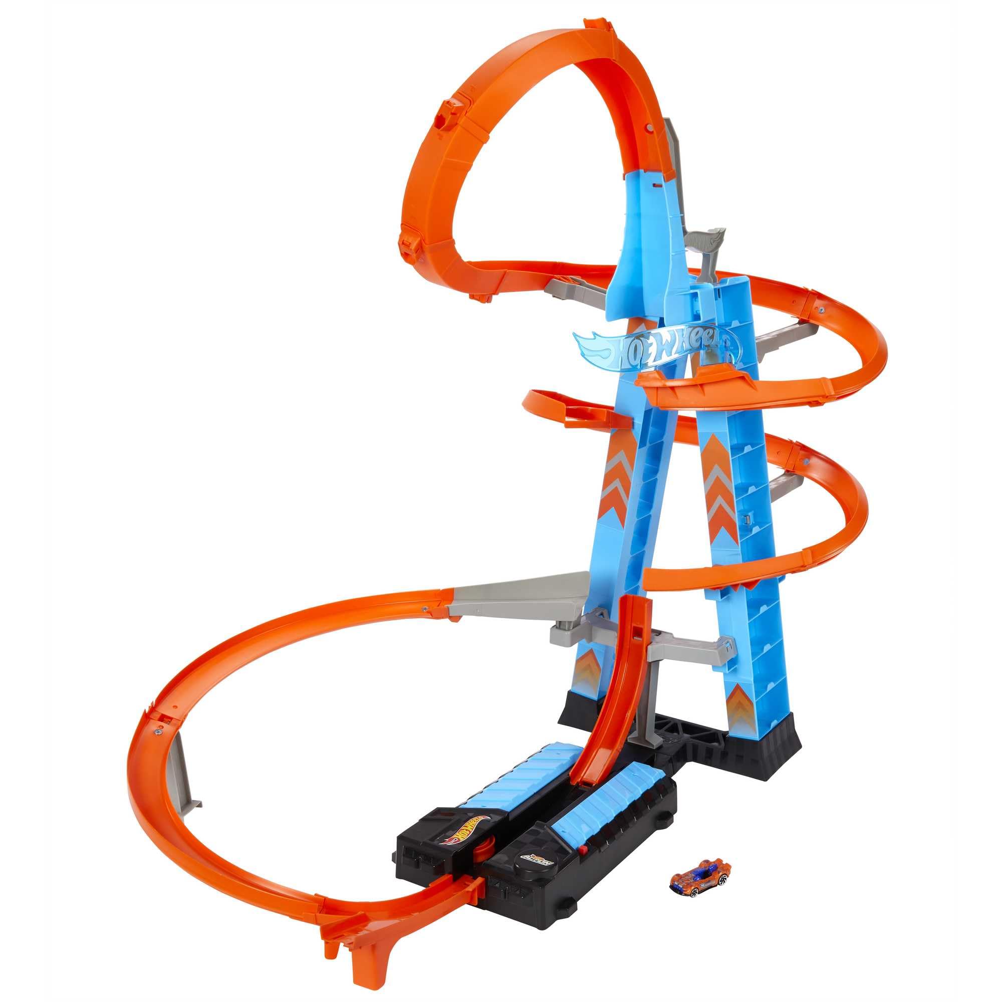 Set De Pista De Coche De Juguete Hot Wheels Sky Crash Tower Con Vehículo - Venta Internacional.