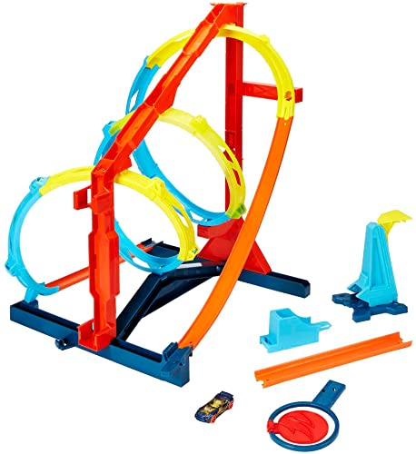 Foto 6 pulgar | Venta Internacional - Pista Hot Wheels Track Builder Unlimited Sacacorchos