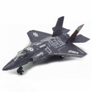 Foto 1 | Venta Internacional - Avión De Combate F-35 De Aleación De Juguete Con Música Y Led De 22 Cm, Color Negro