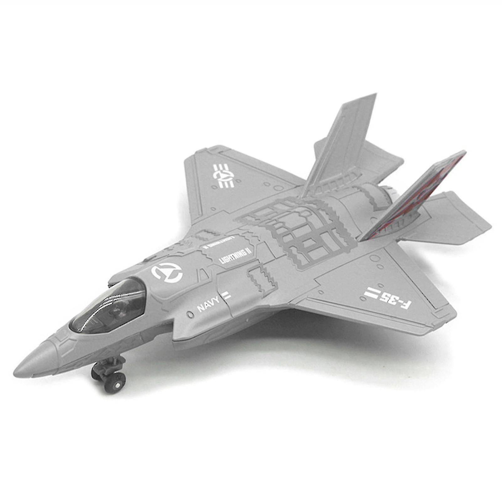 Foto 3 pulgar | Venta Internacional - Avión De Combate F-35 De Aleación De Juguete Con Música Y Led De 22 Cm, Color Negro