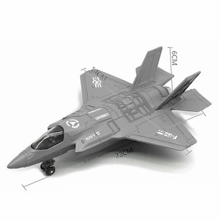 Foto 3 | Venta Internacional - Avión De Combate F-35 De Aleación De Juguete Con Música Y Led De 22 Cm, Color Negro