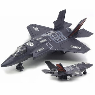 Foto 5 | Venta Internacional - Avión De Combate F-35 De Aleación De Juguete Con Música Y Led De 22 Cm, Color Negro