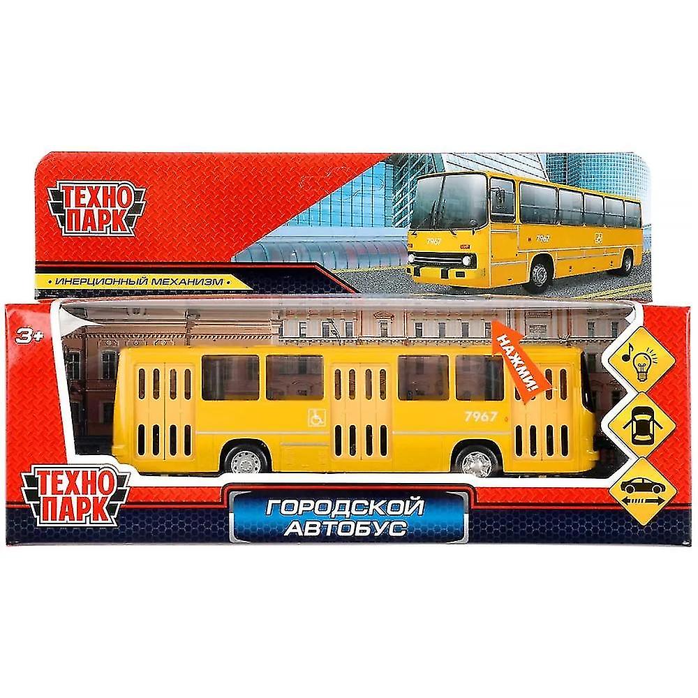 Foto 6 pulgar | Venta Internacional - Vehículo De Pasajeros Toy Bus City Ikarus 260 De 17 Cm Con Sonido