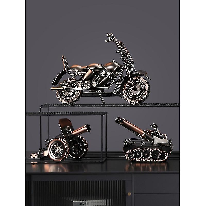 Venta Internacional - Maqueta De Metal Para Motocicleta, Decoración Retro, Hierro Forjado