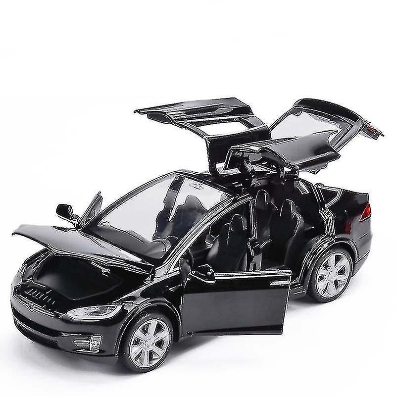 Foto 6 pulgar | Venta Internacional - Modelo De Coche De Aleación Tesla Model X, Escala 1:32, Morado