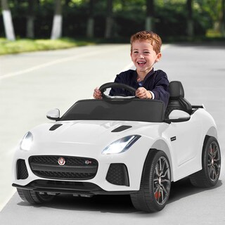 Foto 2 | Coche eléctrico con Licencia Jaguar F-type Svr 12V Blanco para Niños