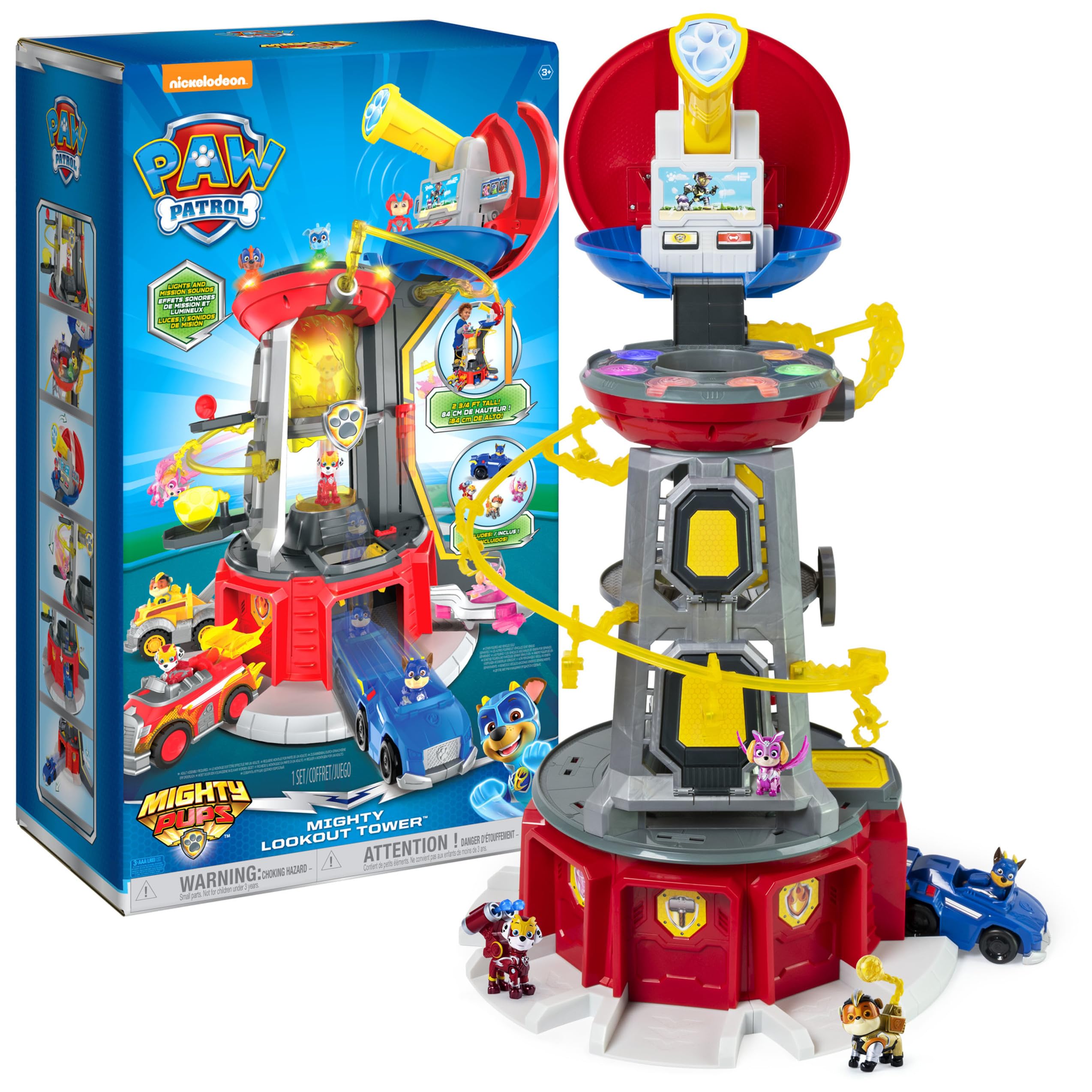 Mighty Lookout Tower De Toy Paw Patrol Con 4 Figuras De Accion Venta Internacional. Coppel