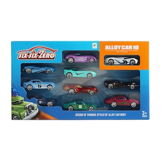 Foto 1 | Carritos Six Six Zero Metal Racing Cars 10 Piezas