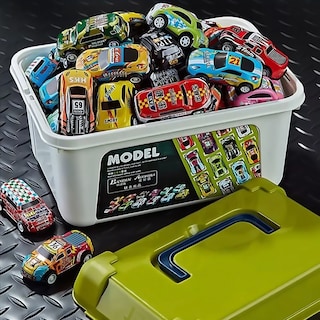 Foto 3 | Set De Vehículos Juguetes Collections Tin Car Con Caja De Almacenamiento Para Regalo De Niños (30pcs)