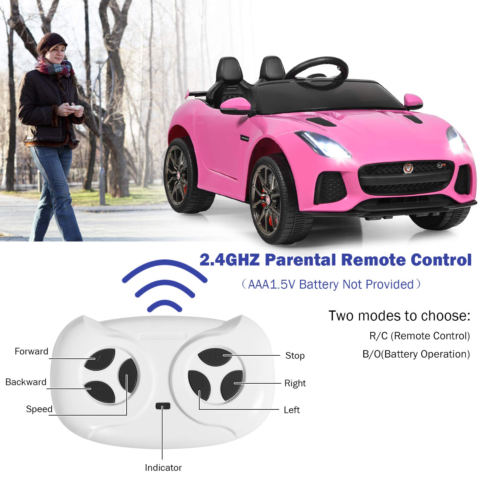 Foto 3 pulgar | Ride On Car Jaguar F-type Svr 12 V Con Licencia Costzon Para Niños - Venta Internacional.