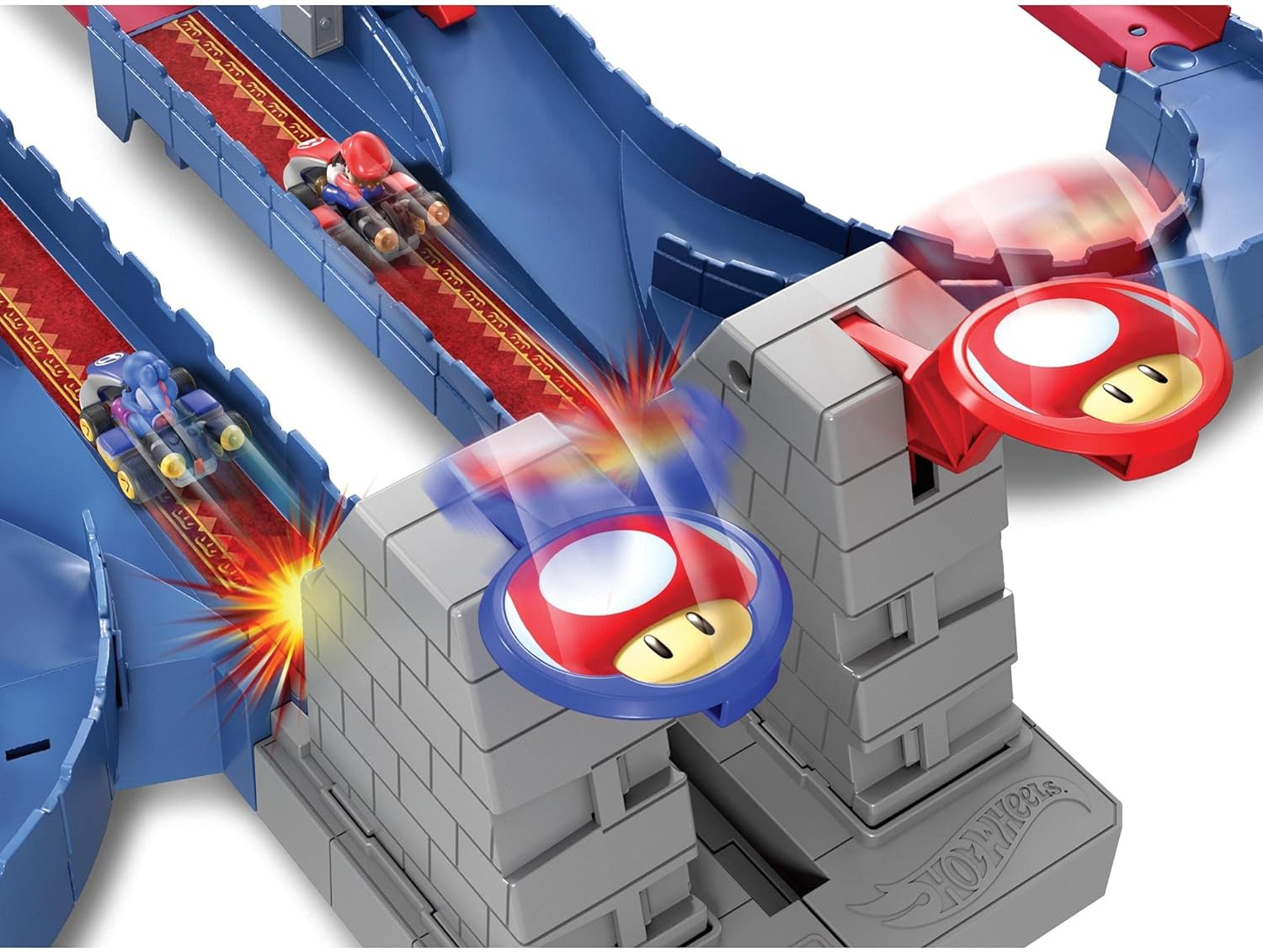 Foto 4 pulgar | Pista De Juguete Hot Wheels Mario Kart Castillo De Bowser Gnm22 Mattel