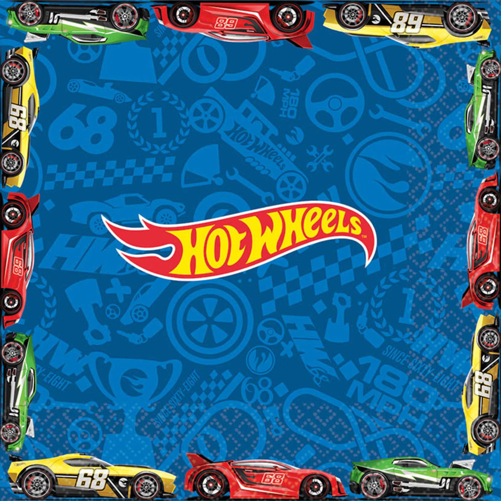 Foto 2 pulgar | Servilletas De Almuerzo Amscan Hot Wheels Wild Racer, Paquete De 16 - Venta Internacional.