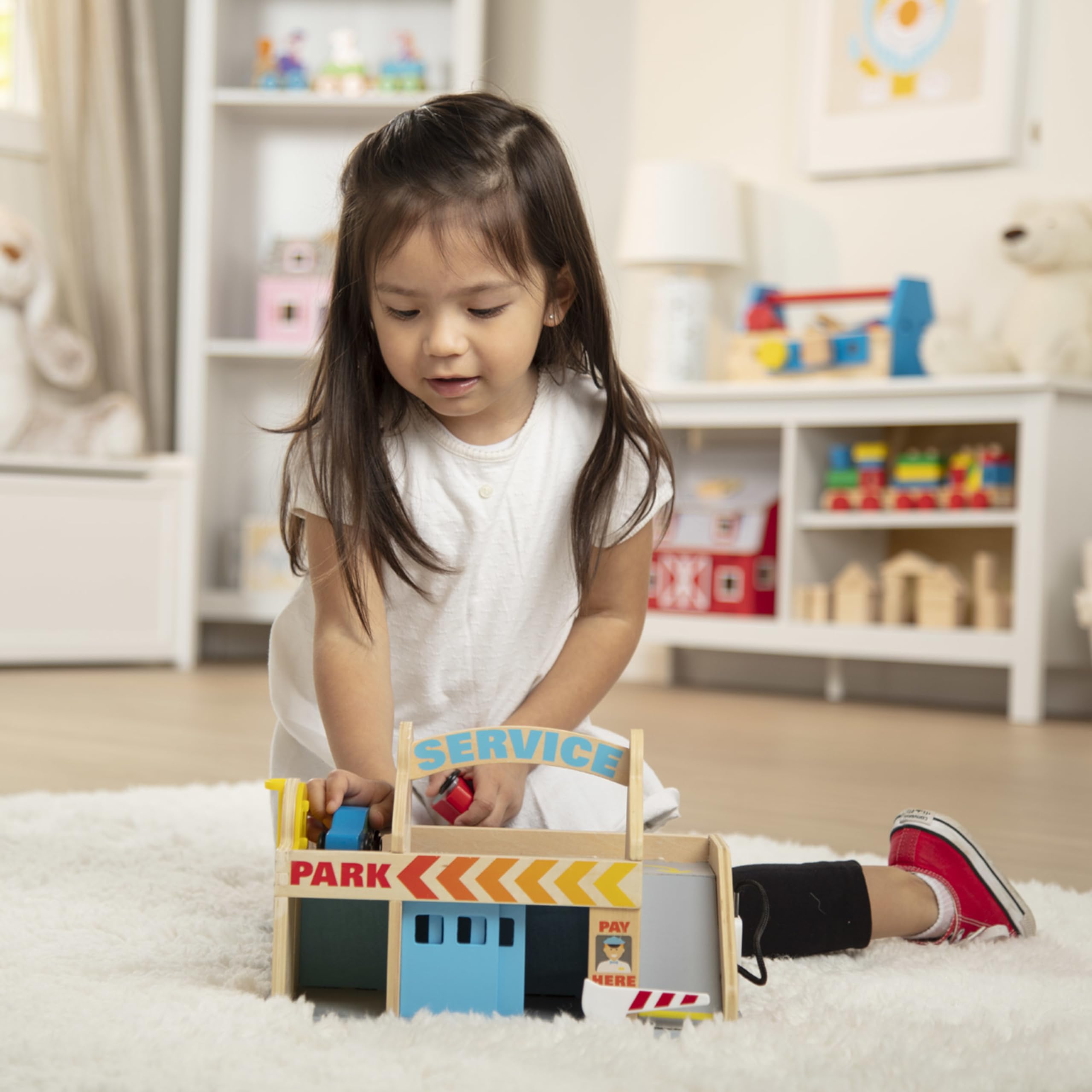 Foto 2 | Estación De Servicio De Estacionamiento Melissa & Doug Con 2 Autos - Venta Internacional.