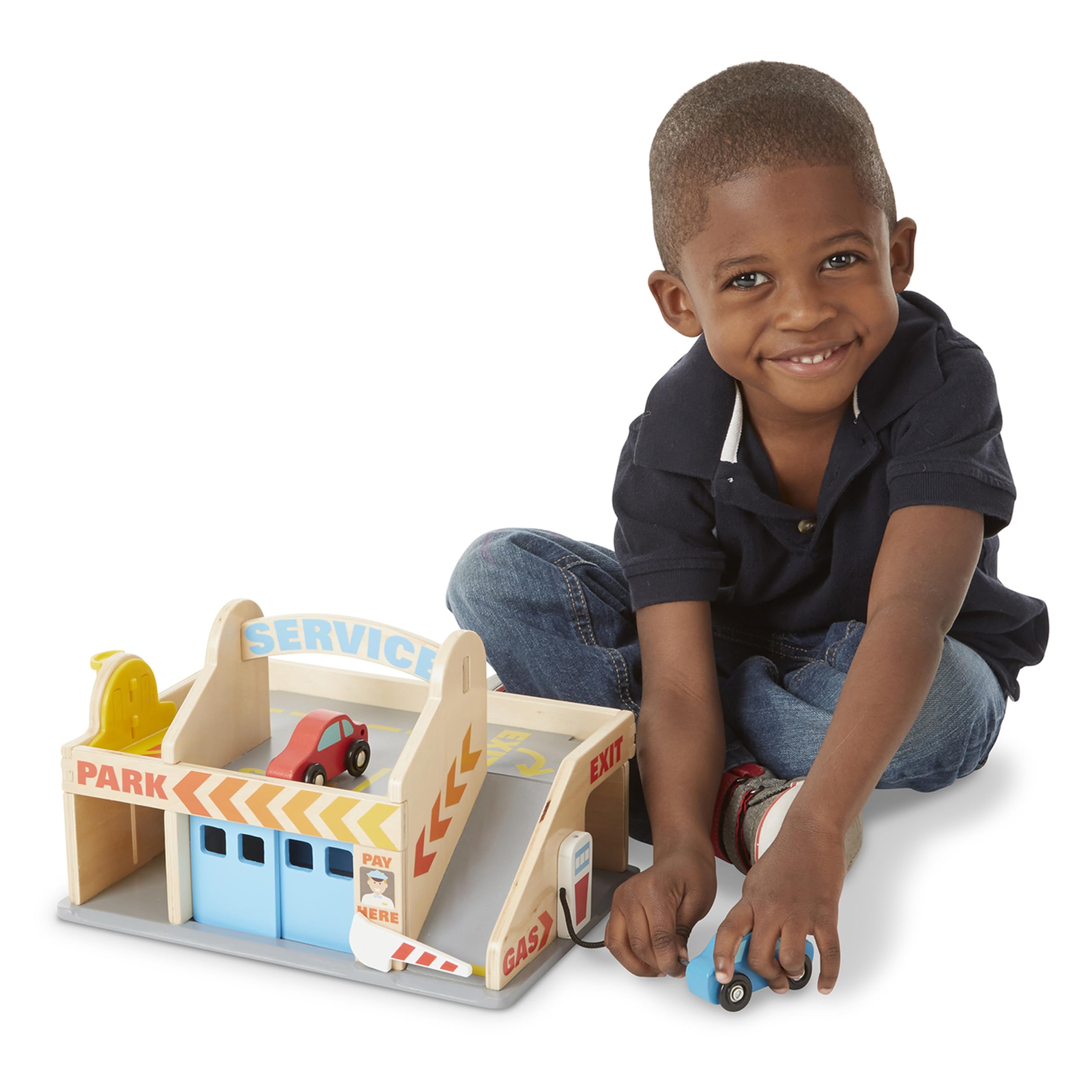 Foto 4 pulgar | Estación De Servicio De Estacionamiento Melissa & Doug Con 2 Autos - Venta Internacional.