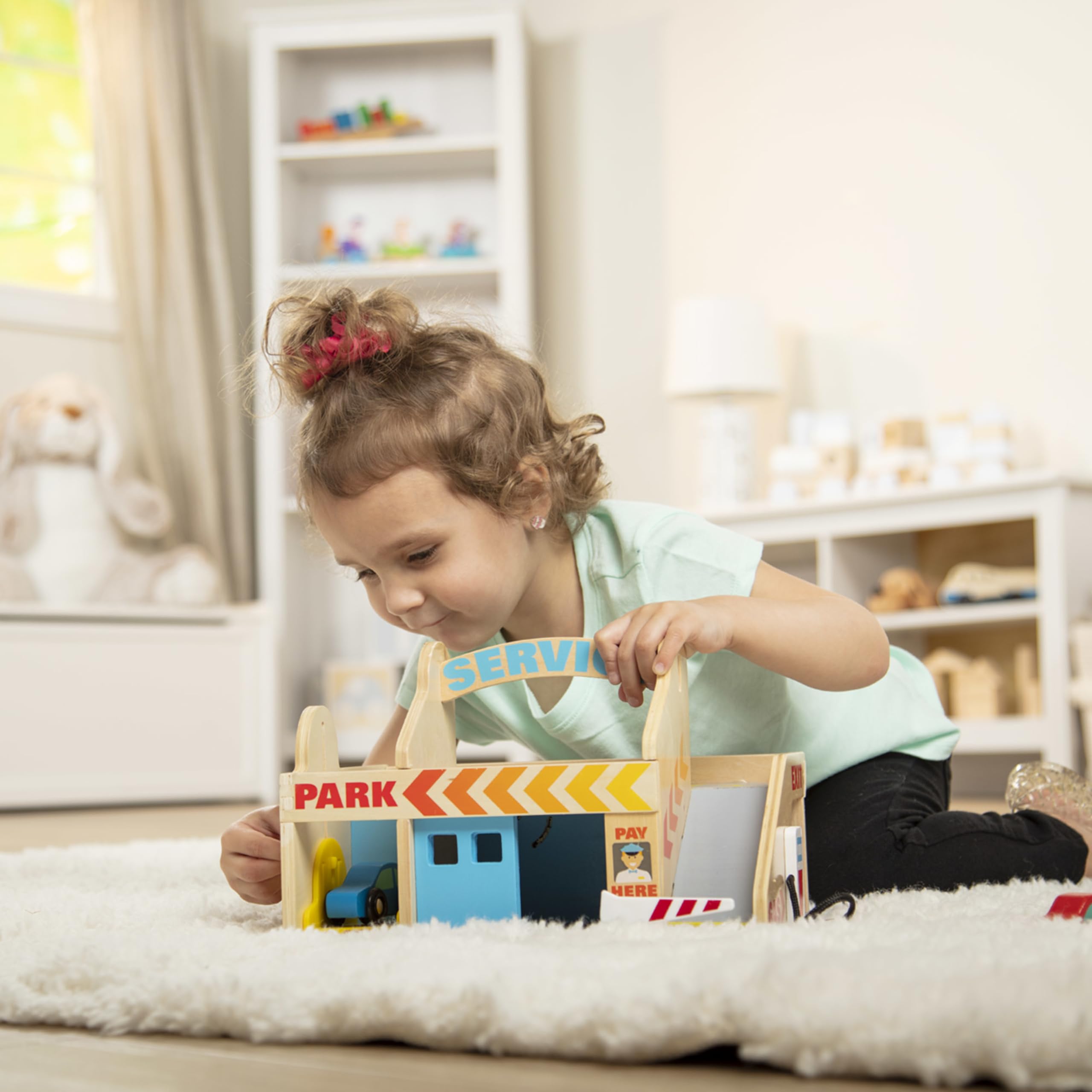 Foto 5 | Estación De Servicio De Estacionamiento Melissa & Doug Con 2 Autos - Venta Internacional.
