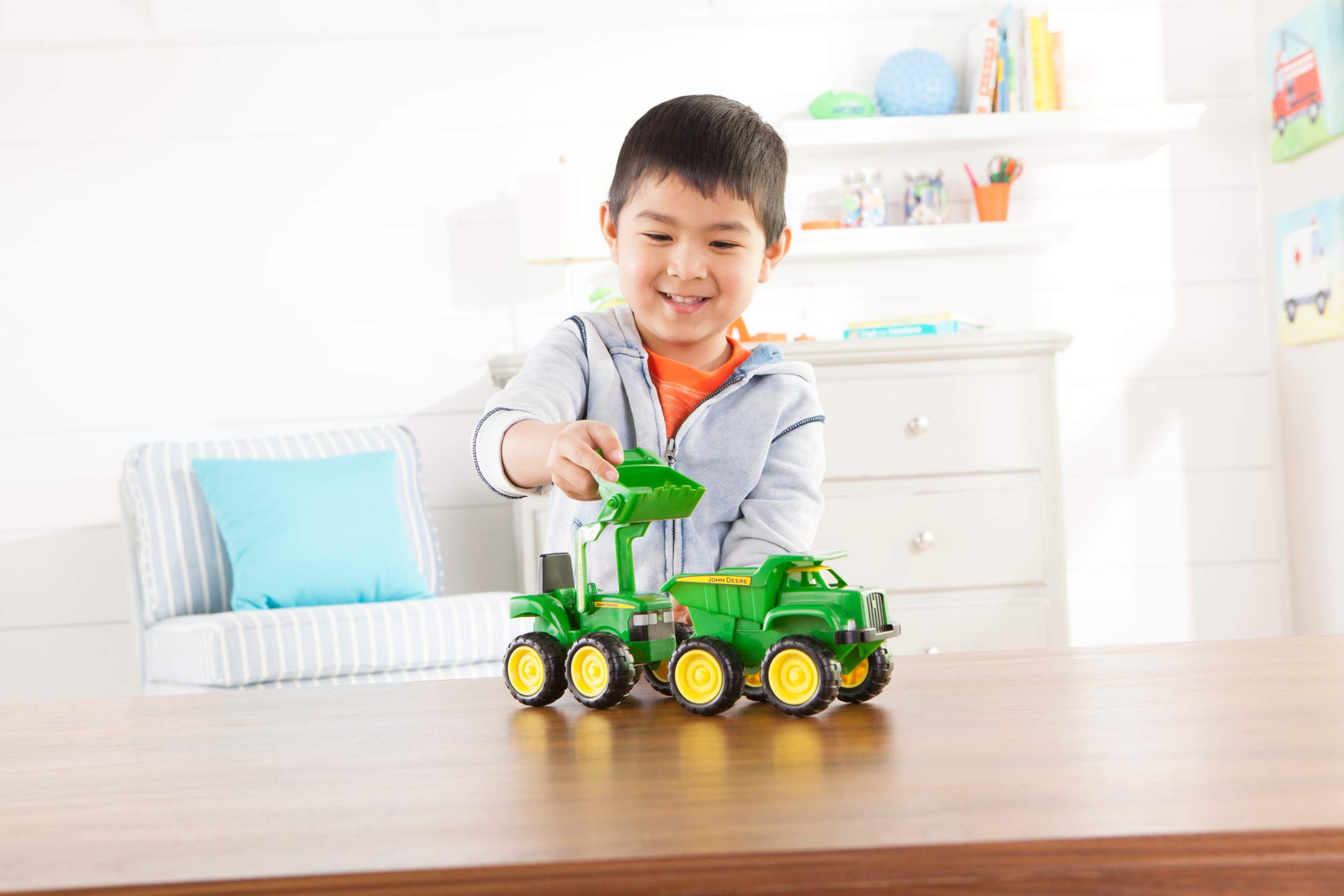 Foto 3 pulgar | Juguete Para Camión Volquete Y Tractor John Deere De Sandbox Toys - Venta Internacional.