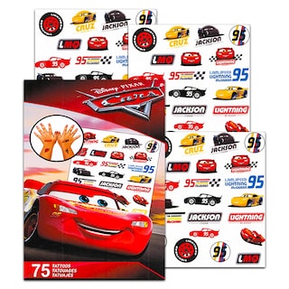 Foto 3 | Paquete Para Fiestas, Pegatinas Y Tatuajes De Coches De Disney/pixar - Venta Internacional.