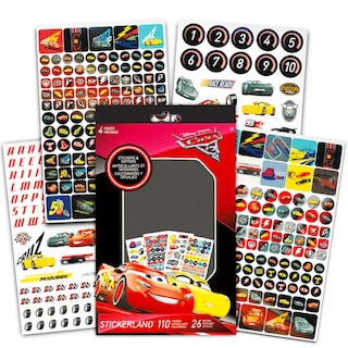 Foto 4 | Paquete Para Fiestas, Pegatinas Y Tatuajes De Coches De Disney/pixar - Venta Internacional.