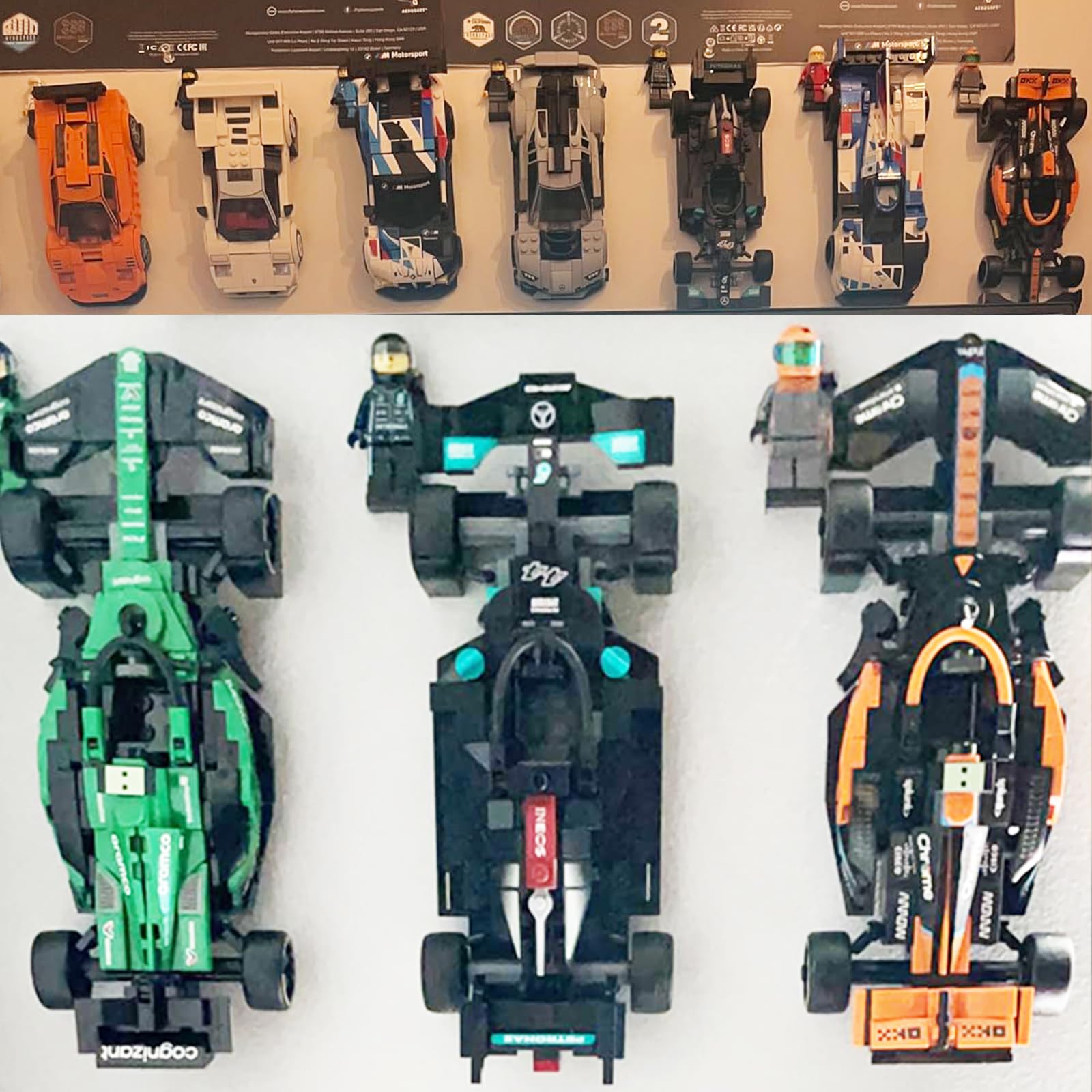 Foto 7 pulgar | Soporte De Pared Para Lego Speed Champions Teyouyi Negro (6 Unidades) - Venta Internacional.