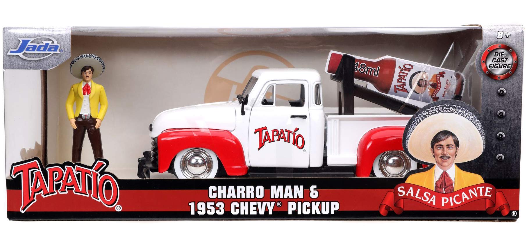 Foto 7 pulgar | Coche Fundido A Presión Jada 1:24 Chevy 1953 Pickup Con Soporte Tapatio Rojo - Venta Internacional.