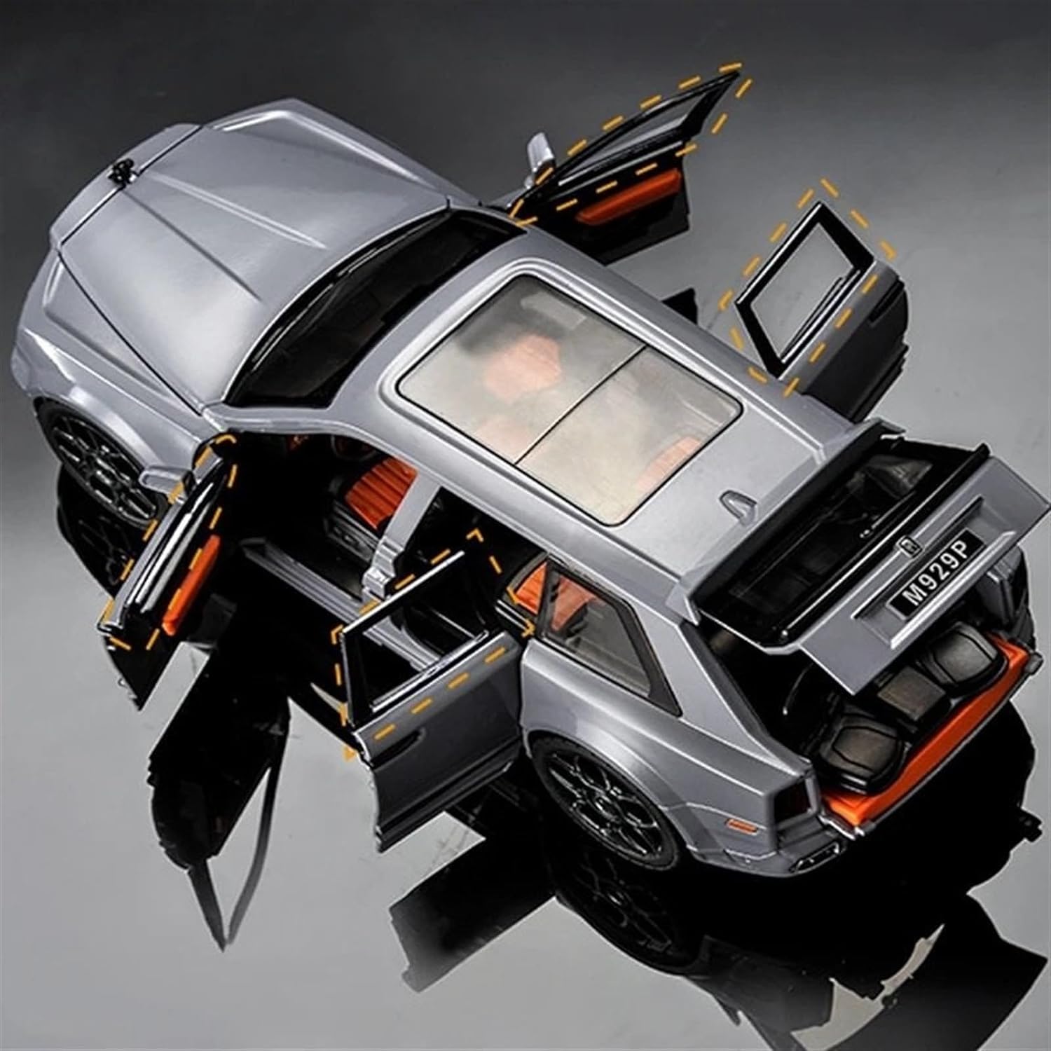 Foto 7 pulgar | Maqueta De Automóvil Rolls-royce Cullinan De Aleación Fundida A Presión A Escala 1:20 - Venta Internacional.