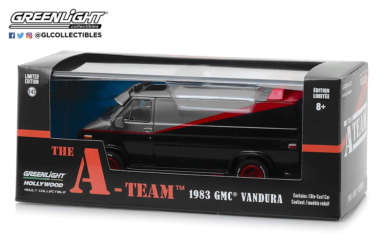 Foto 6 pulgar | Coche Fundido Greenlight Collectibles 1:43 The A-team 1983gmc Vandura - Venta Internacional.