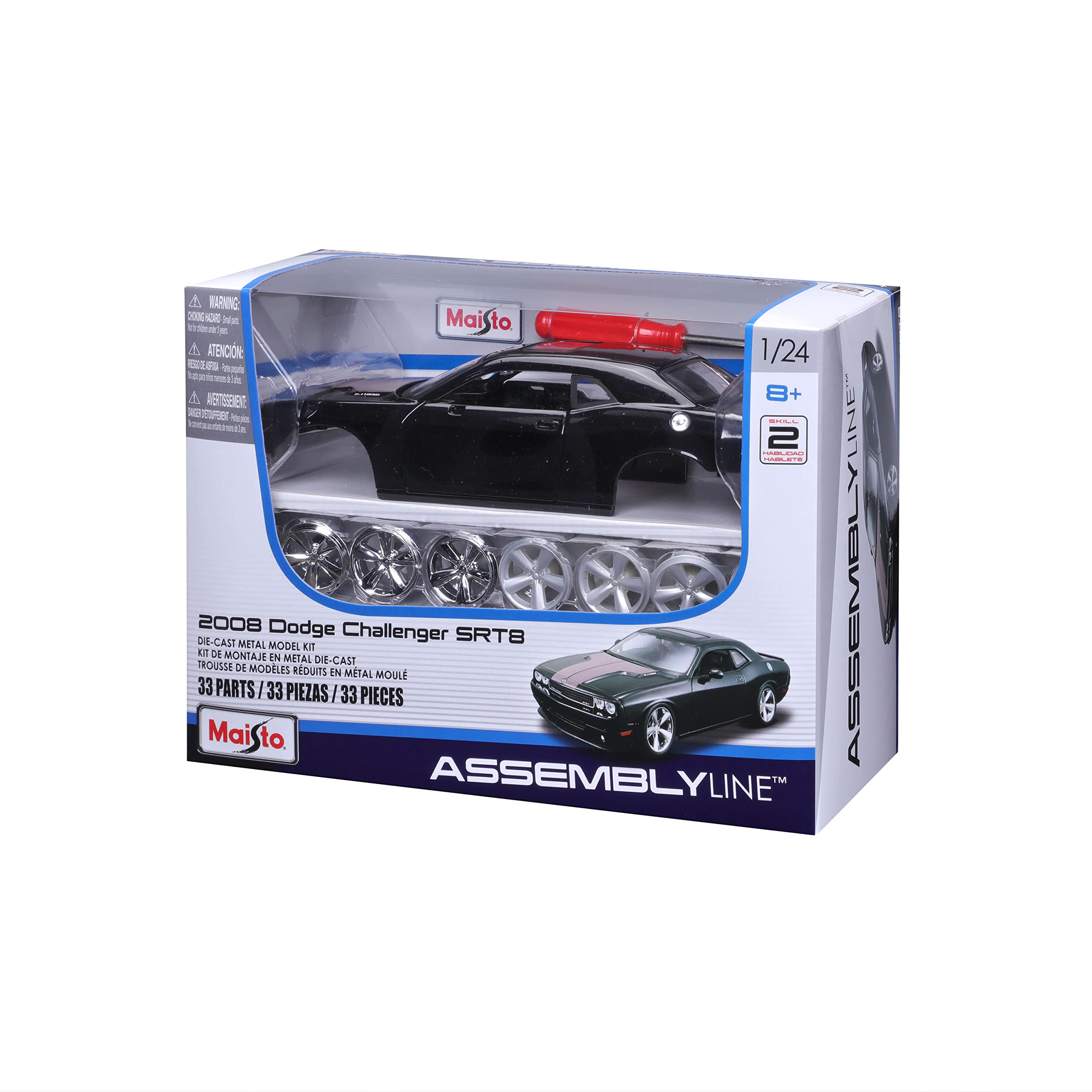 Foto 4 pulgar | Maqueta Maisto 2008 Para Dodge Challenger Srt8, Escala 1:24 - Venta Internacional.