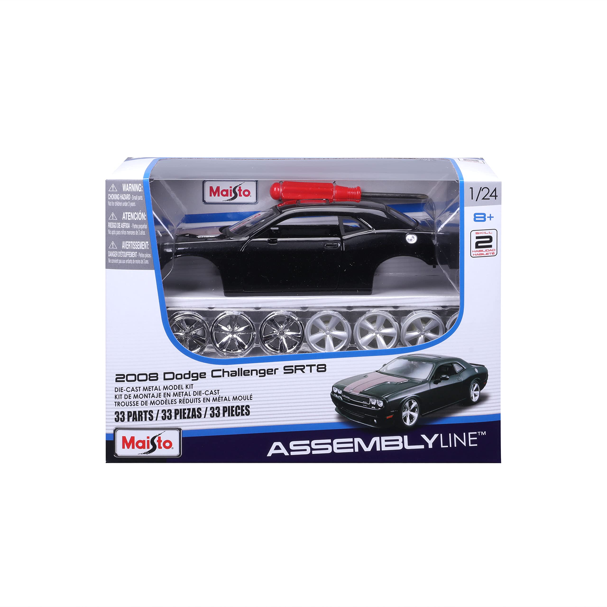 Foto 7 pulgar | Maqueta Maisto 2008 Para Dodge Challenger Srt8, Escala 1:24 - Venta Internacional.