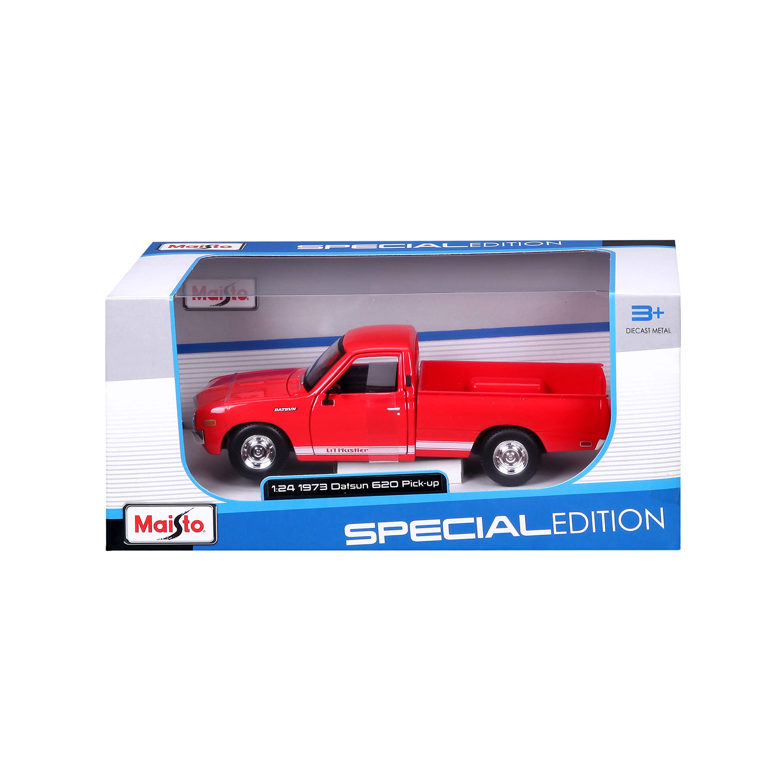 Foto 6 pulgar | Maqueta De Coche Maisto Datsun 620 Pickup 1973 Escala 1:24 Rojo - Venta Internacional.