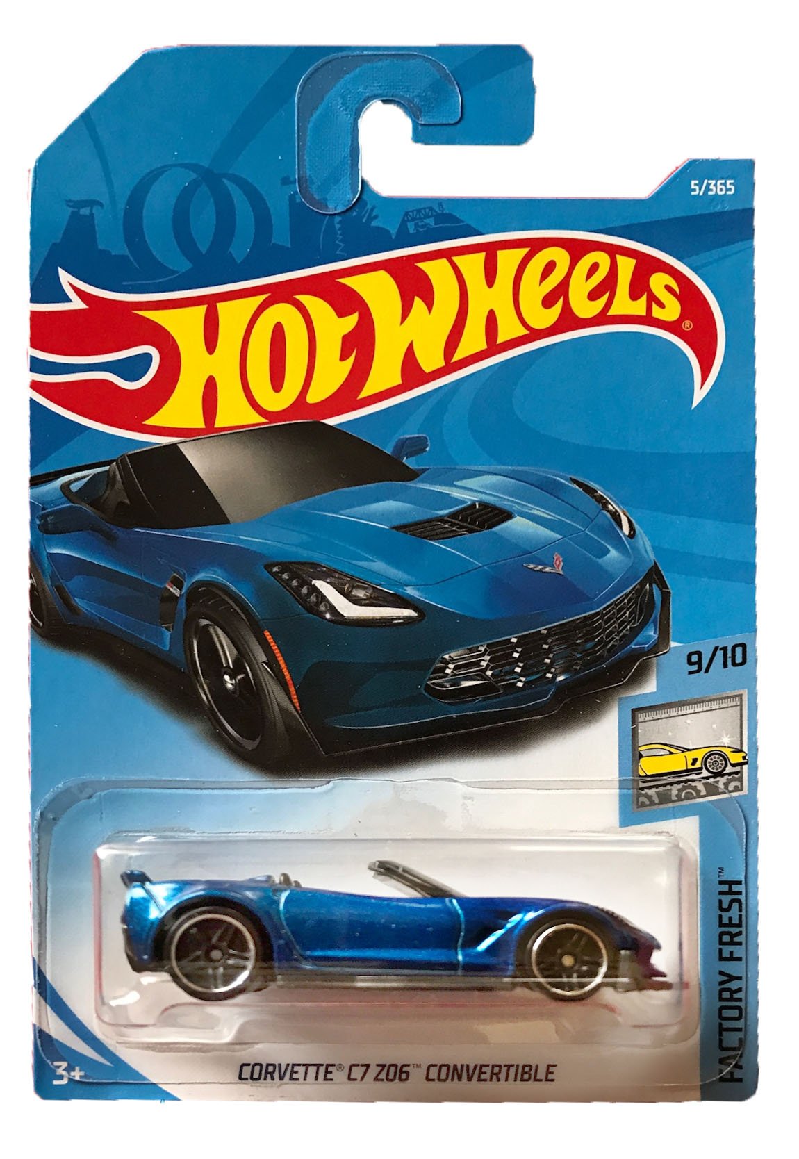 Foto 1 | Vehículo Fundido Hot Wheels 2018, 50 Aniversario Del Corvette C7 Z06 Convertible - Venta Internacional.