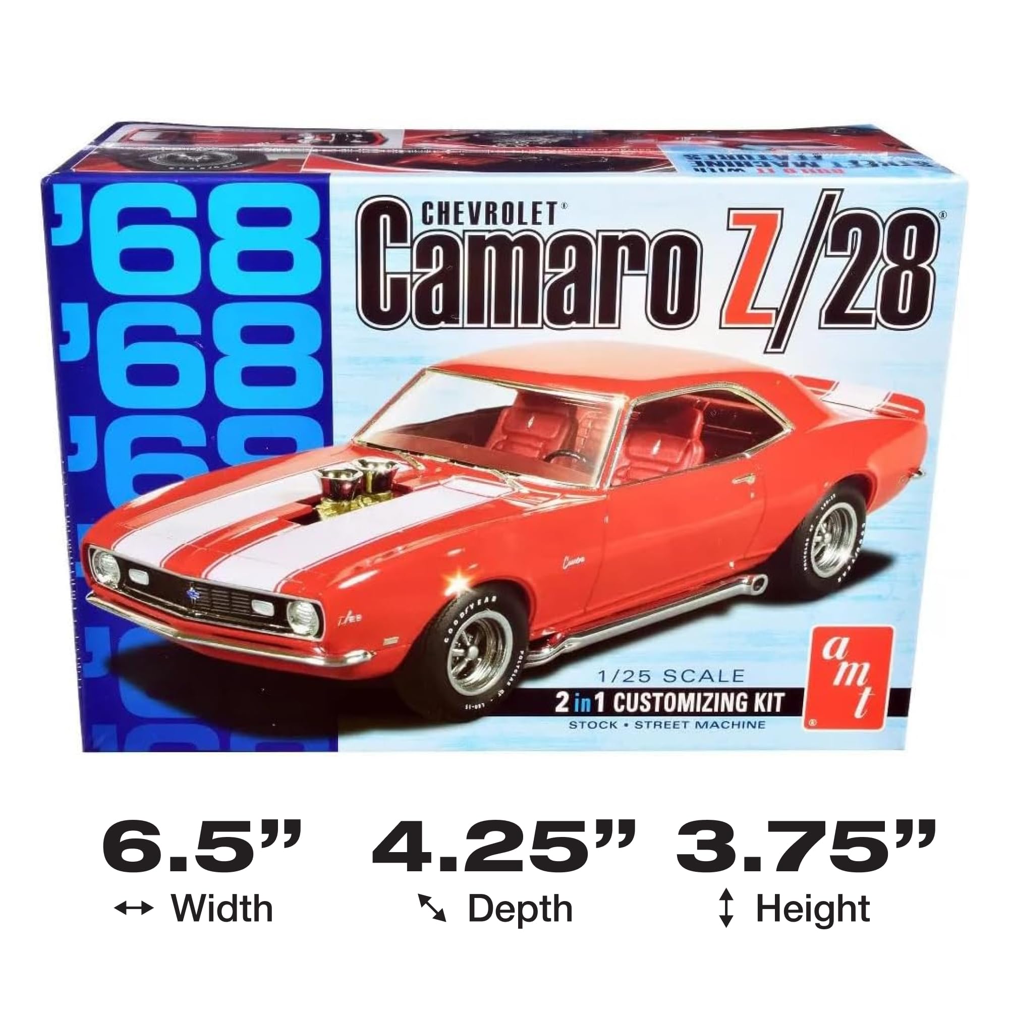 Foto 6 pulgar | Maqueta Amt 1968 Chevy Camaro Z/28 A Escala 1:25 - Venta Internacional.