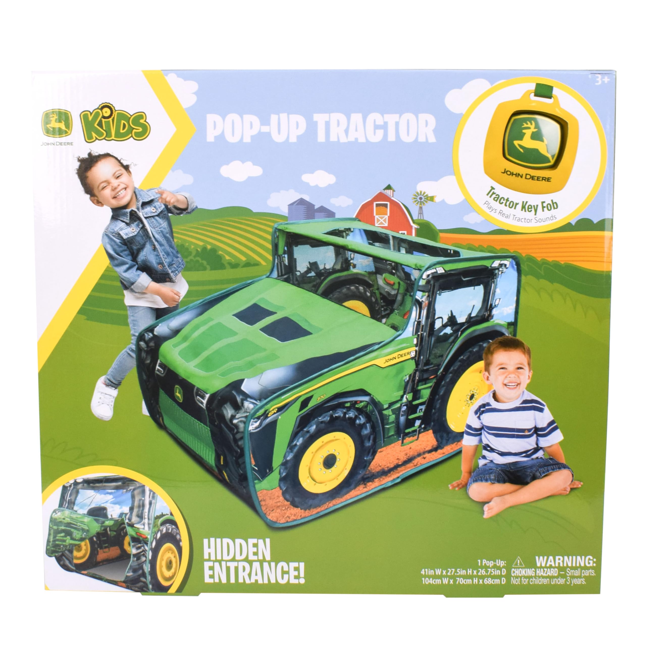 Foto 8 pulgar | Carpa De Juegos Plegable John Deere Tractor Para Niños Con Sonidos - Venta Internacional.